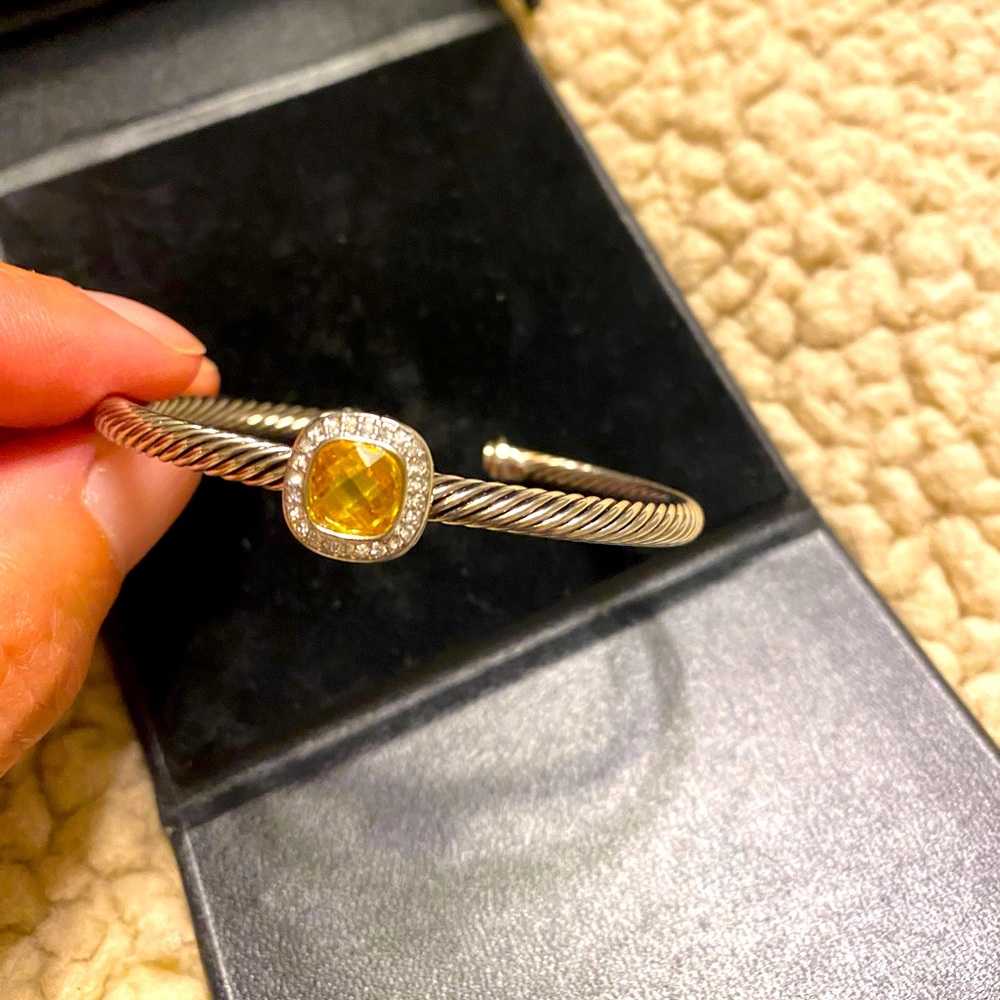 David Yurman lemon citrine cuff / size Small